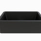 LaToscana  Marmorin Farmhouse Apron Front 33-in x 19-in Black Metallic Single Bowl Composite Kitchen Sink