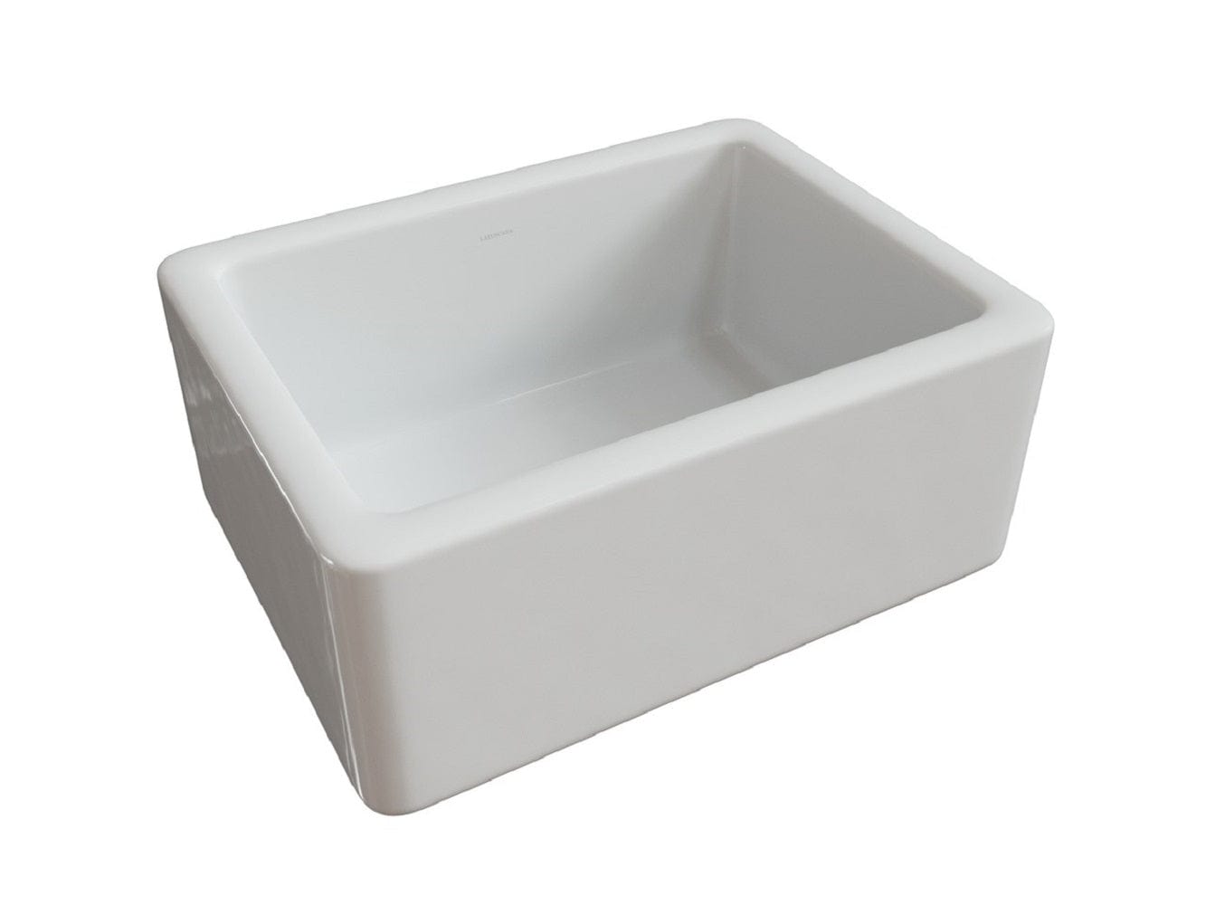 LaToscana  Reversible Farmhouse Apron Front 24-in x 18-in White Single Bowl Fireclay Kitchen Sink