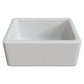 LaToscana  Reversible Farmhouse Apron Front 24-in x 18-in White Single Bowl Fireclay Kitchen Sink