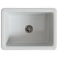 LaToscana  Reversible Farmhouse Apron Front 24-in x 18-in White Single Bowl Fireclay Kitchen Sink