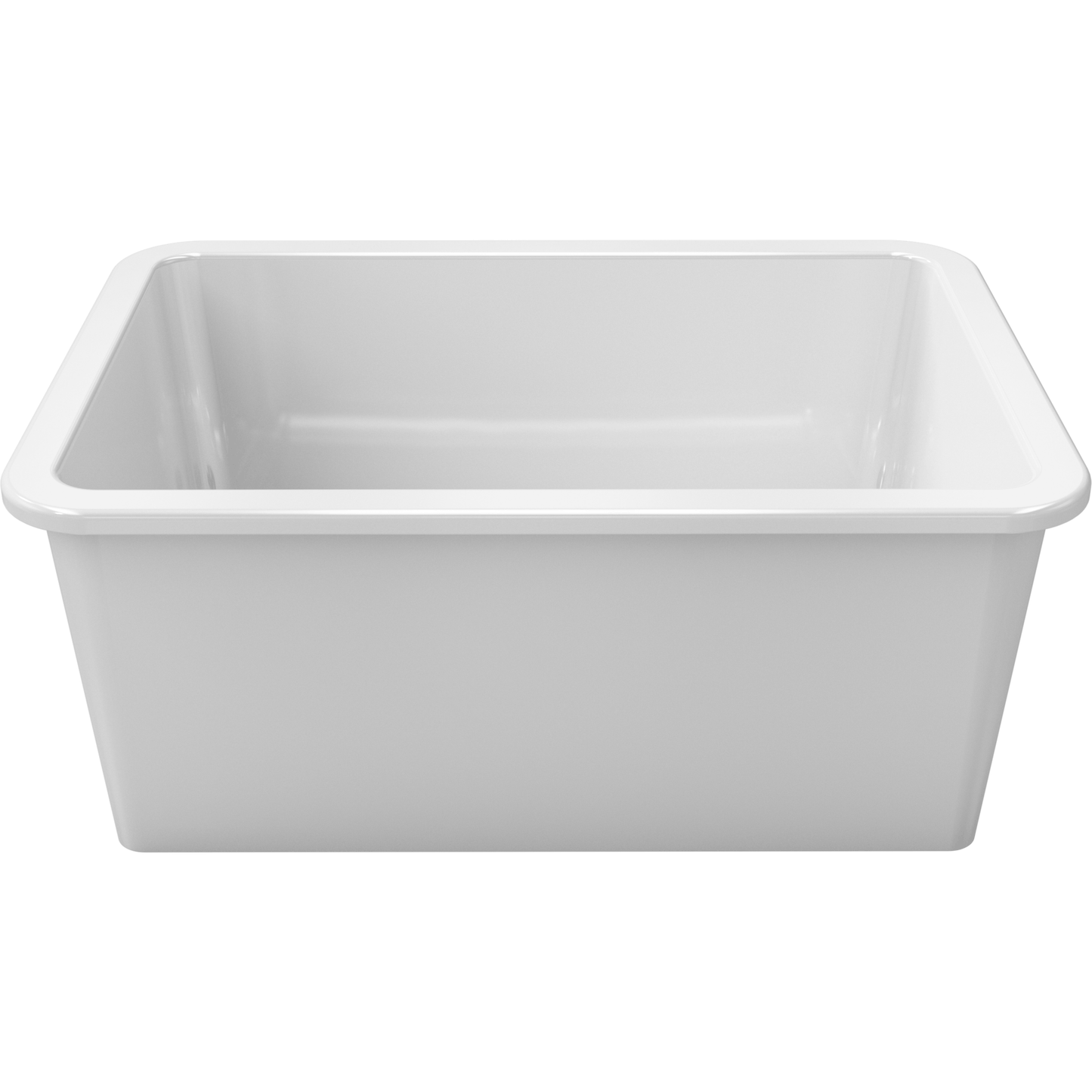 LaToscana 27'' Undermount or Drop-in Fireclay Farmhouse Sink in White