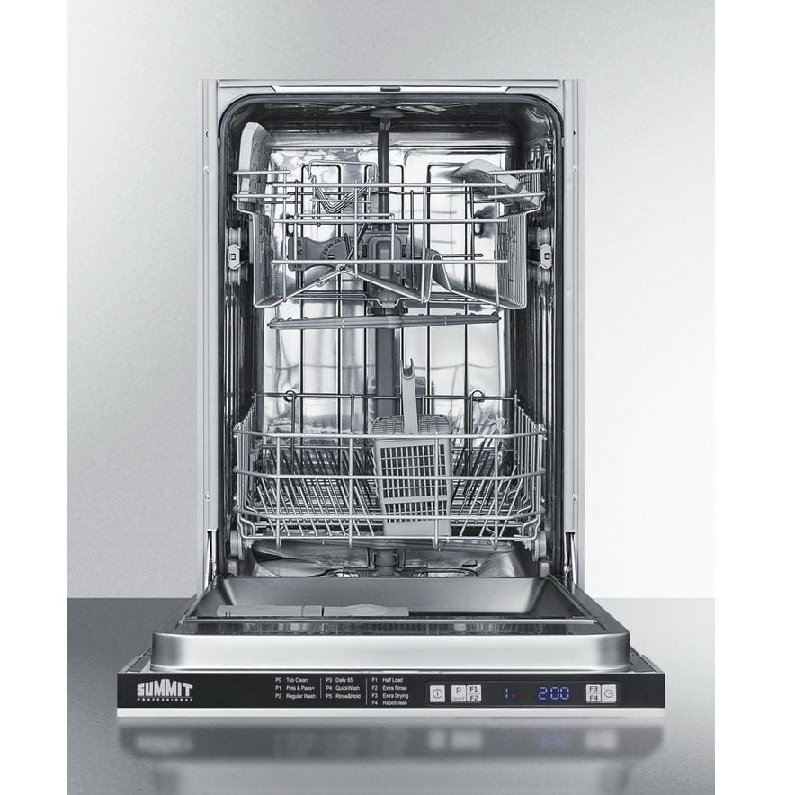 Summit DW18SS2 Dishwasher With Stainless Steel Finish