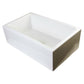 ALFI brand AB3018SB 30" Smooth Solid Thick Wall Fireclay One Bowl Farm Sink