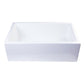 ALFI brand AB3018SB 30" Smooth Solid Thick Wall Fireclay One Bowl Farm Sink