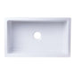 ALFI brand AB3018SB 30" Smooth Solid Thick Wall Fireclay One Bowl Farm Sink