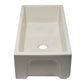 ALFI brand AB3618HS 36 Inch Reversible Smooth / Fluted Single Bowl Fireclay Farm Sink