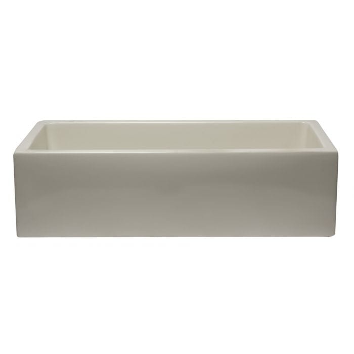 ALFI brand AB3618HS 36 Inch Reversible Smooth / Fluted Single Bowl Fireclay Farm Sink