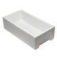 ALFI brand AB3618HS 36 Inch Reversible Smooth / Fluted Single Bowl Fireclay Farm Sink