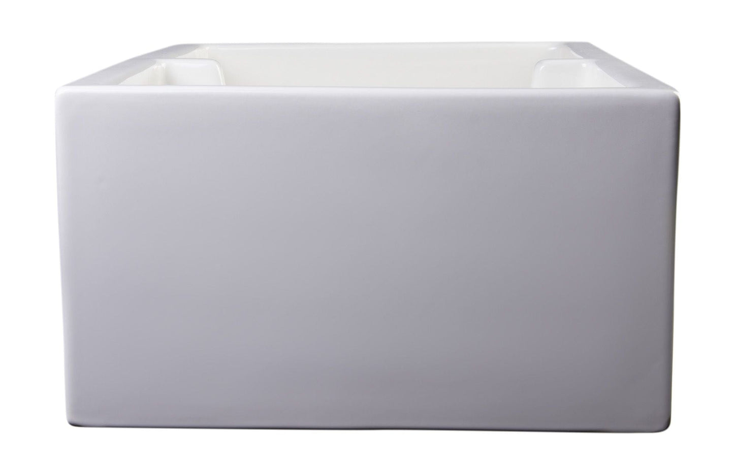 ALFI brand AB3918DB 39" Smooth Apron Thick Wall Fireclay Double Bowl Farm Sink