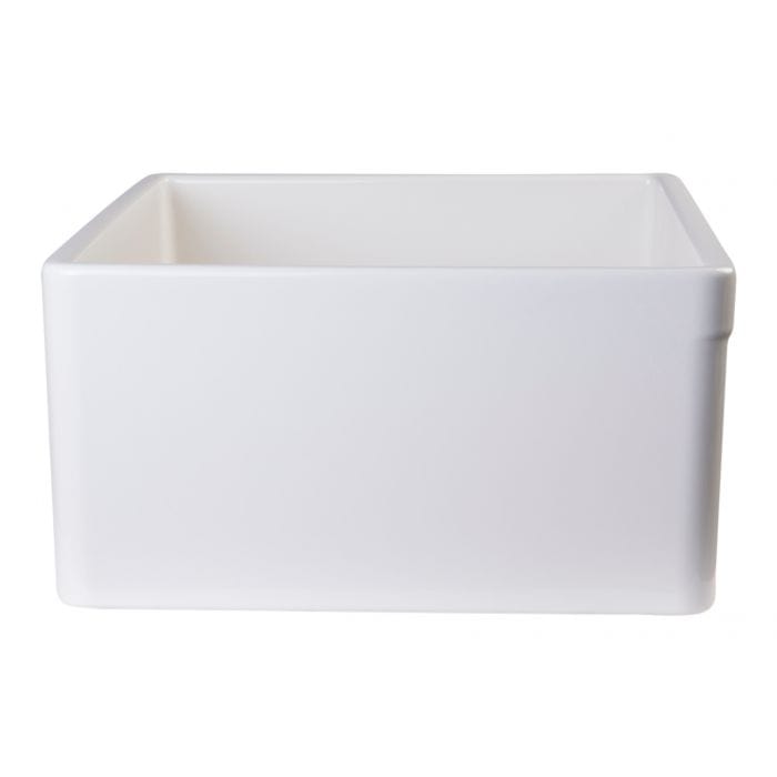 ALFI brand AB506 26" Decorative Lip Single Bowl Fireclay Farmhouse Kitchen