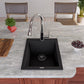 ALFI brand AB1720DI 17" Drop-In Rectangular Granite Composite Kitchen Prep Sink