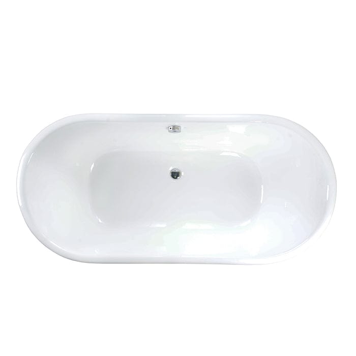 Barclay Wakely 68" Extra Wide Cast Iron Bateau Tub