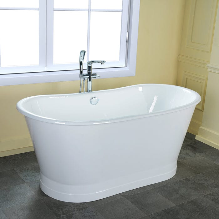 Barclay Wakely 68" Extra Wide Cast Iron Bateau Tub