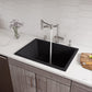 ALFI brand AB2418UD 24" x 18" Fireclay Undermount / Drop In Fireclay Kitchen Sink