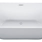 ALFI brand AB8839 67 inch White Oval Acrylic Free Standing Soaking Bathtub