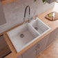 ALFI brand AB3319DI 34" Double Bowl Drop In Granite Composite Kitchen Sink