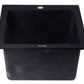 ALFI brand AB1720DI 17" Drop-In Rectangular Granite Composite Kitchen Prep Sink