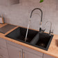 ALFI brand AB3319DI 34" Double Bowl Drop In Granite Composite Kitchen Sink