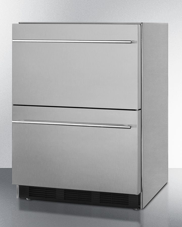 Summit 24 in. 3.1 cu. ft. Refrigerator Drawer - Stainless Steel