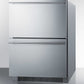 Summit 24 in. 4.8 cu. ft. Outdoor Double Refrigerator Drawers - Custom Panel Ready