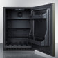 Summit 24 in. 4.8 cu. ft. Built-in/Freestanding Undercounter Refrigerator - Black Stainless Steel