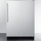 Summit 24 in. 4.8 cu. ft. Built-in/Freestanding Undercounter Refrigerator - Stainless Steel