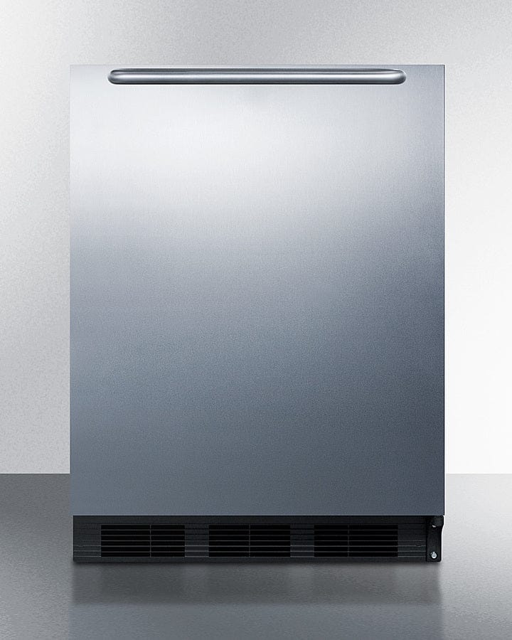 Summit 24 in. 5.5 cu. ft. Built-in/Freestanding Undercounter Refrigerator - Stainless Steel