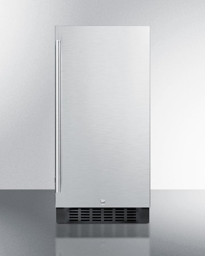 Summit 15 in. 2.2 cu. ft. Built-in/Freestanding Undercounter Refrigerator - Stainless Steel