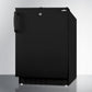 Summit 20 in. 2.7 cu. ft. Built-In Undercounter Refrigerator - Black