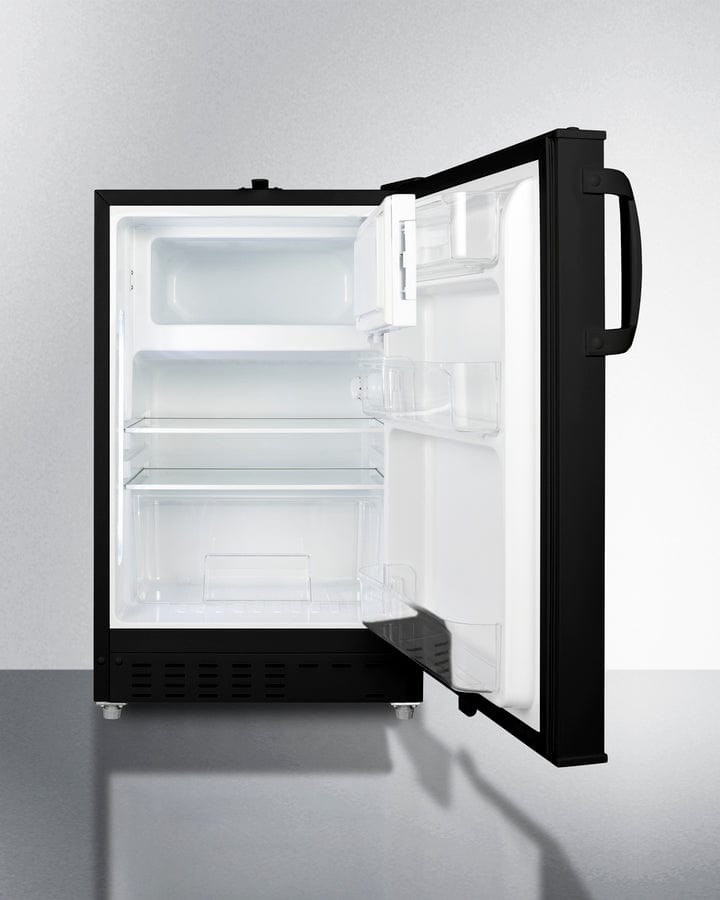 Summit 20 in. 2.7 cu. ft. Built-In Undercounter Refrigerator - Black