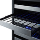 Summit 24 in. Undercounter Wine Cooler with Dual Zones & 46 Bottle Capacity - Stainless Steel