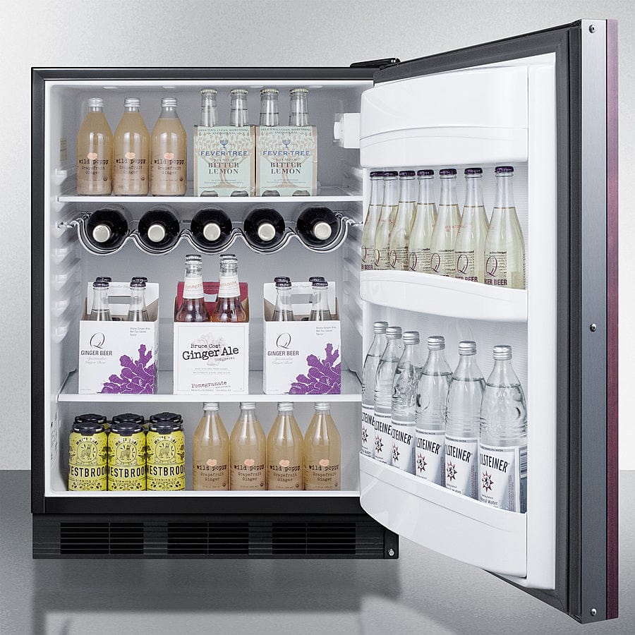 Summit 24 in. 5.5 cu. ft. Built-in/Freestanding Undercounter Refrigerator - Custom Panel Ready