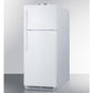 Summit BKRF18W Adjustable Thermostat Full-sized Refrigerator-freezer