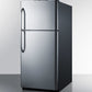 Summit 30 in. 20.4 cu. ft. Top Freezer Refrigerator - Stainless Steel