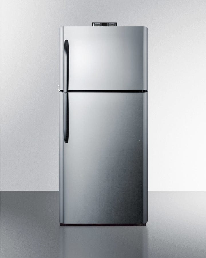 Summit 30 in. 20.4 cu. ft. Top Freezer Refrigerator - Stainless Steel