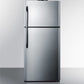 Summit 30 in. 20.4 cu. ft. Top Freezer Refrigerator - Stainless Steel