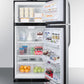 Summit 30 in. 20.4 cu. ft. Top Freezer Refrigerator - Stainless Steel