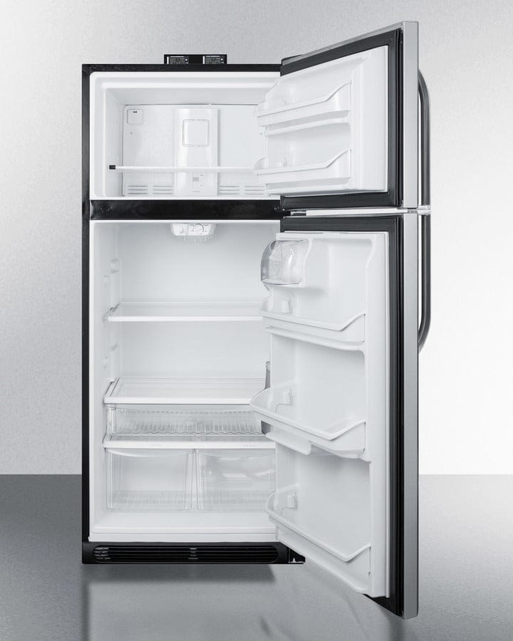 Summit 30 in. 20.4 cu. ft. Top Freezer Refrigerator - Stainless Steel