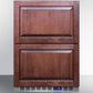 Summit 24 in. 3.4 cu. ft. Double Refrigerator Drawers - Stainless Steel