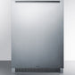 Summit 24 in. 5.5 cu. ft. Outdoor Built-in/Freestanding Undercounter Refrigerator - Stainless Steel