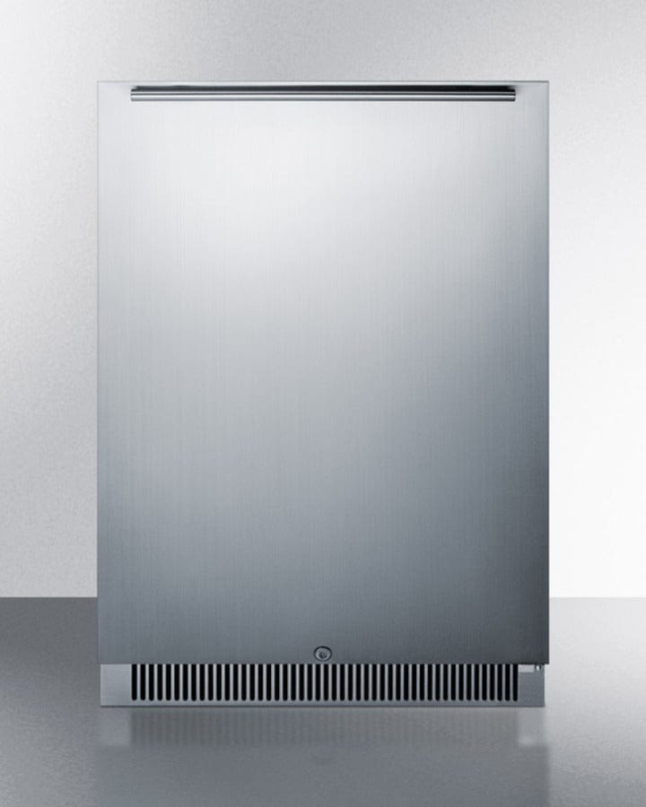 Summit 24 in. 5.5 cu. ft. Outdoor Built-in/Freestanding Undercounter Refrigerator - Stainless Steel