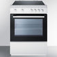 Summit Classic 24 in. 2.4 cu. ft. Oven Freestanding Electric Range with 4 Smoothtop Burners - White