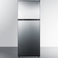 Summit 22 in. 7.1 cu. ft. Counter Depth Top Freezer Refrigerator - Stainless Steel