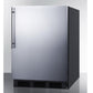 Summit AL652BBISSHV Stainless Steel Door Built-In Undercounter