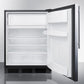 Summit AL652BBISSHV Stainless Steel Door Built-In Undercounter