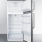 Summit 28 in. 12.6 cu. ft. Counter Depth Top Freezer Refrigerator - Stainless Steel