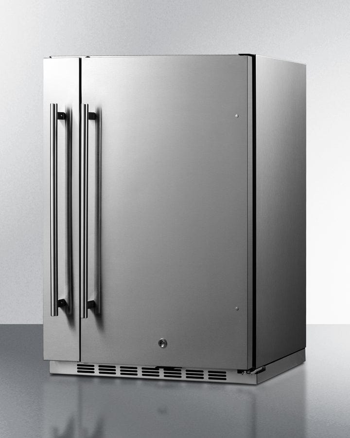 Summit 24 in. 3.1 cu. ft. Built-in/Freestanding Undercounter Refrigerator - Stainless Steel