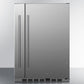 Summit 24 in. 3.1 cu. ft. Built-in/Freestanding Undercounter Refrigerator - Stainless Steel