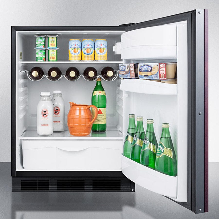 Summit 24 in. 5.5 cu. ft. Built-in/Freestanding Undercounter Refrigerator - Custom Panel Ready