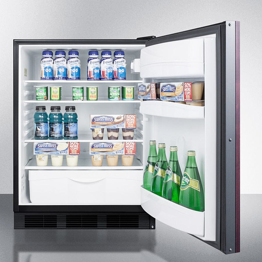 Summit 24 in. 5.5 cu. ft. Built-in/Freestanding Undercounter Refrigerator - Custom Panel Ready